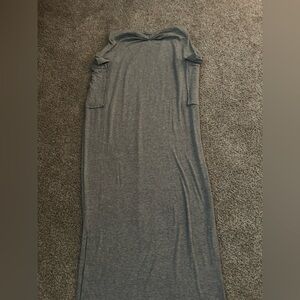 Grey long skirt